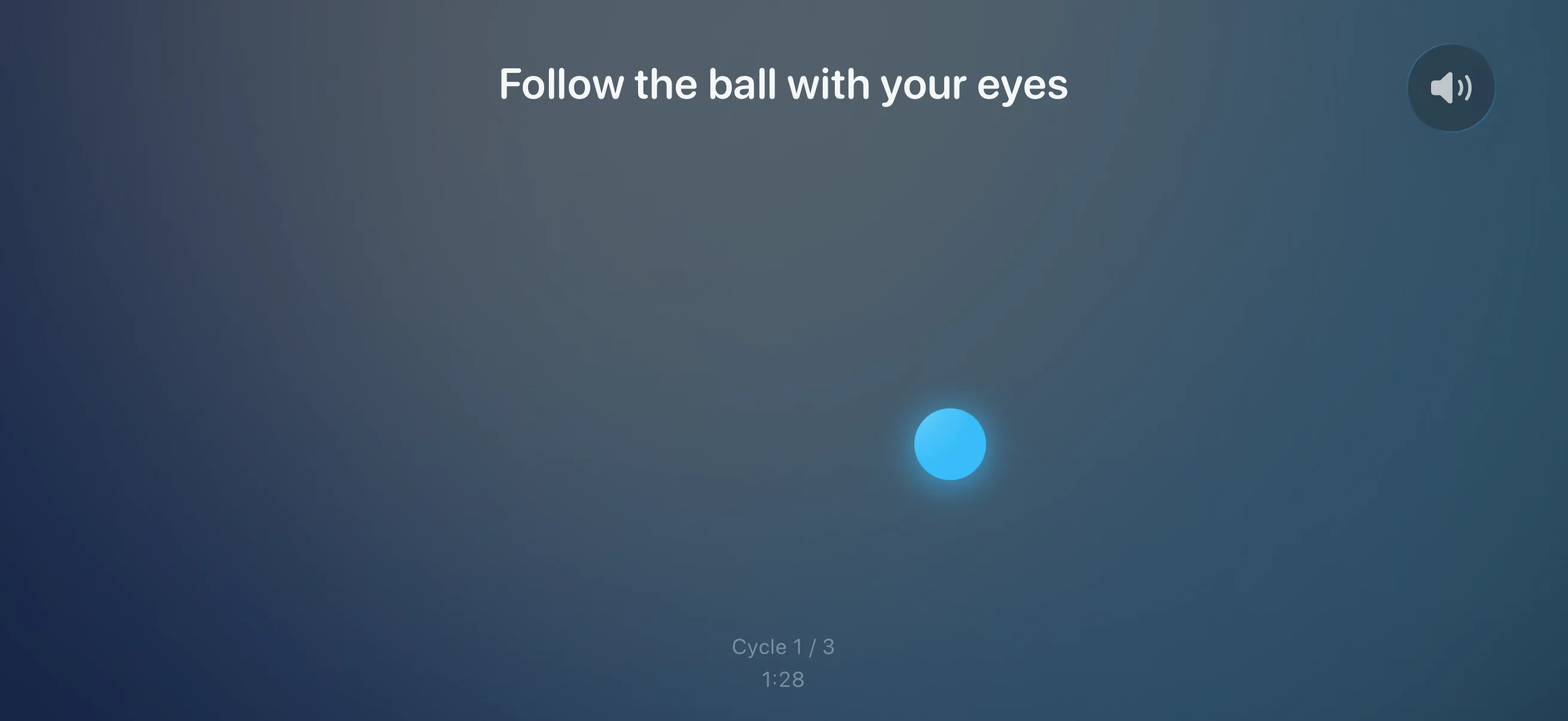 A glowing point to follow during a bilateral visual session