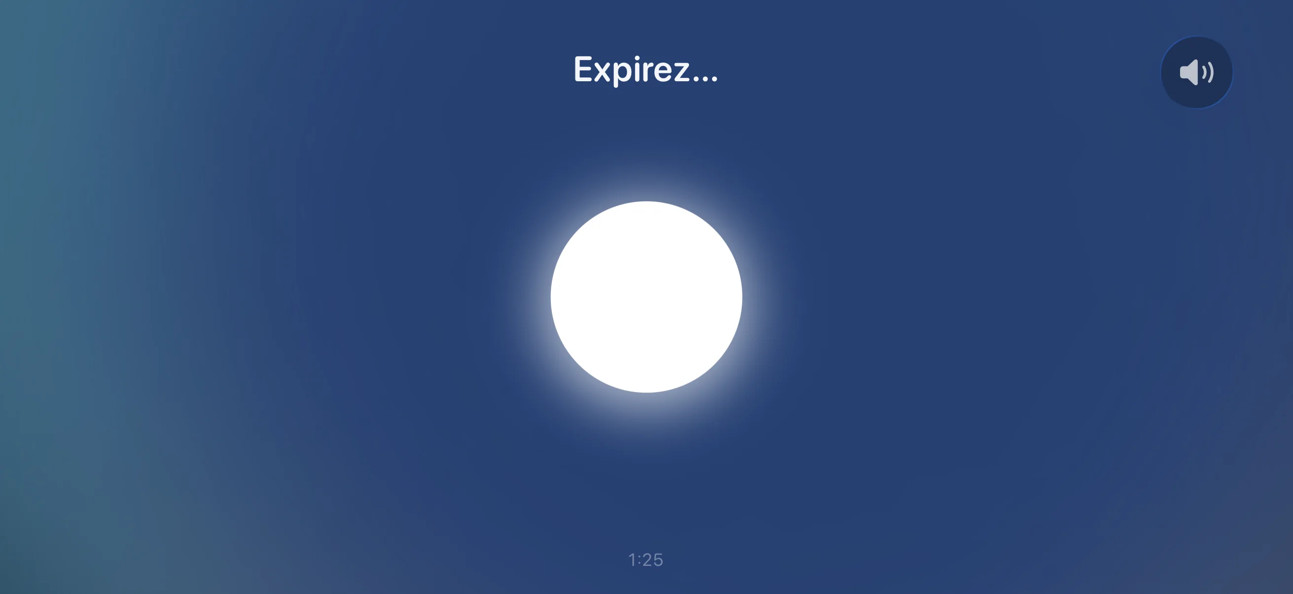 Guide lumineux pour rythmer l’inspiration et l’expiration