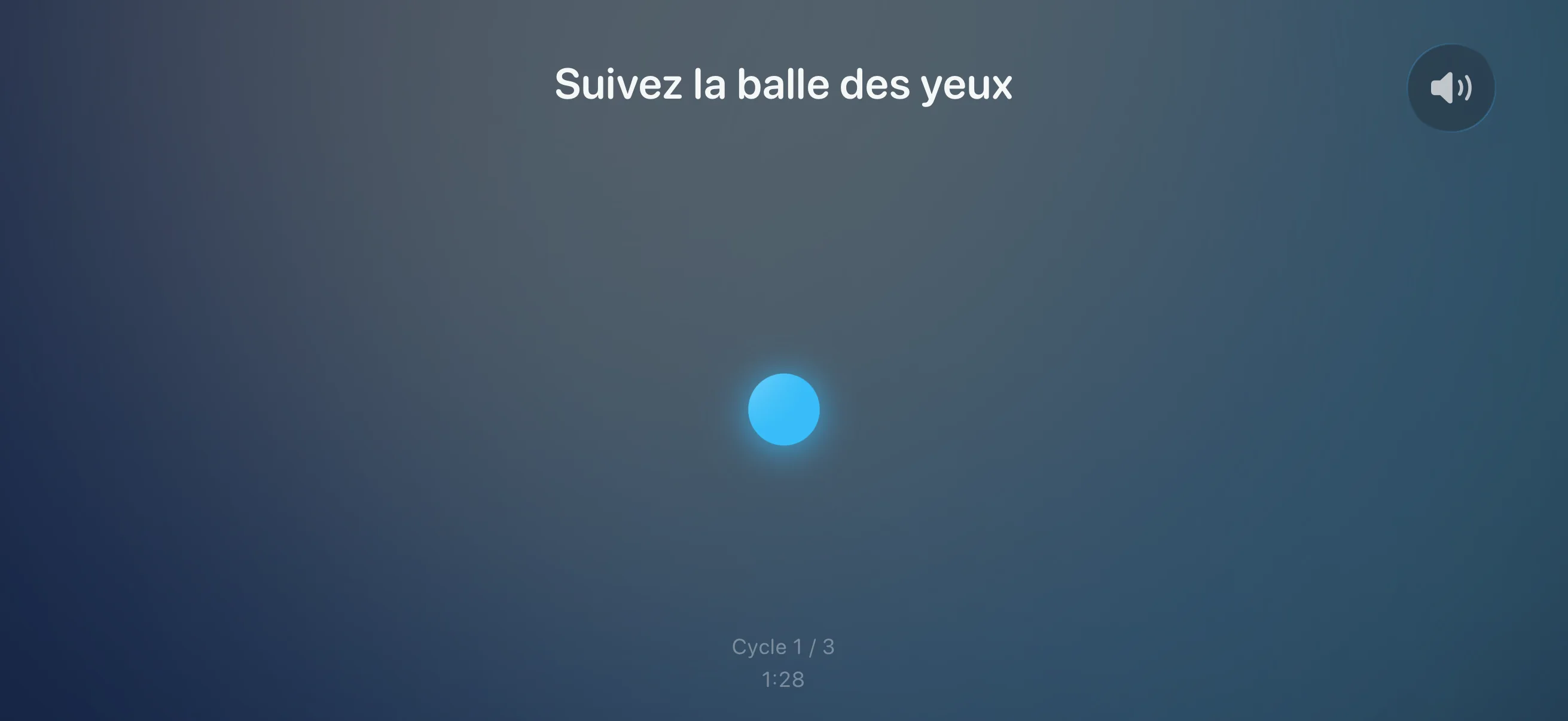 Point lumineux à suivre du regard pendant une séance bilatérale